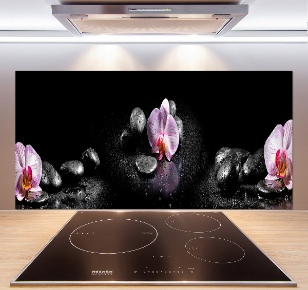 Cooker splashback Orchid