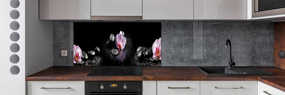 Cooker splashback Orchid