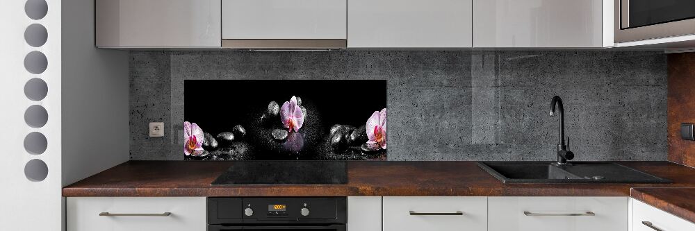 Cooker splashback Orchid