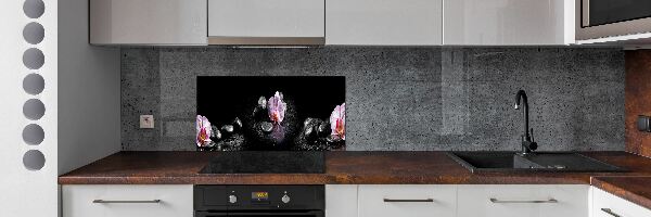 Cooker splashback Orchid