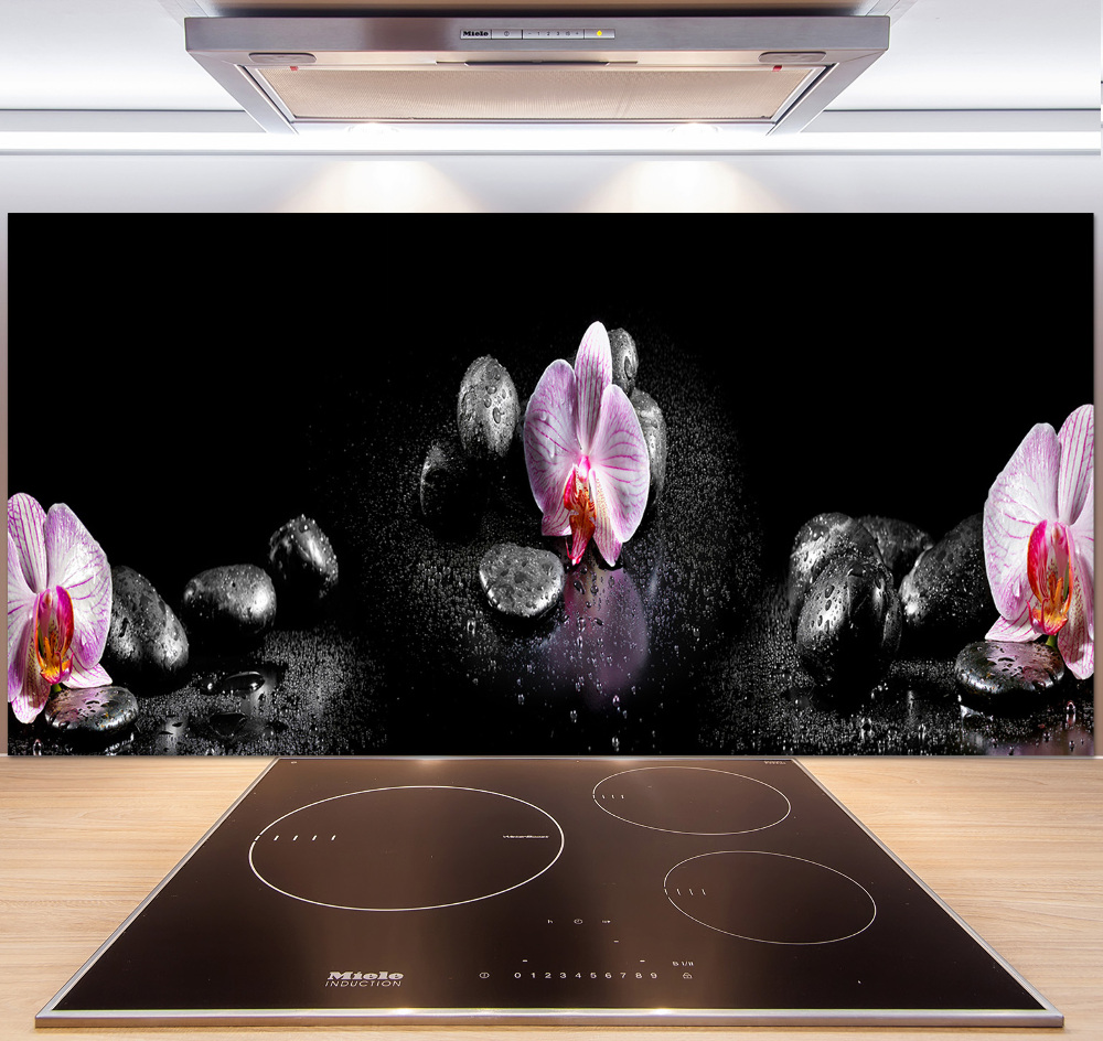 Cooker splashback Orchid