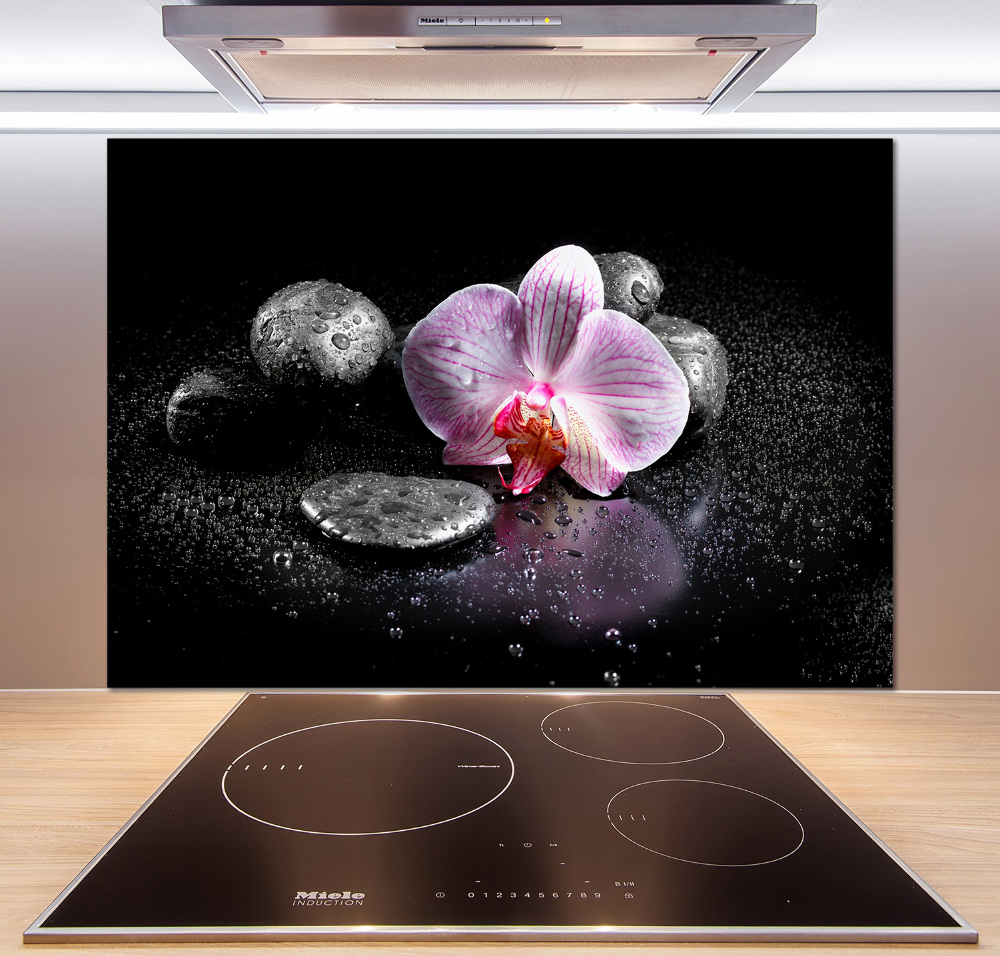 Cooker splashback Orchid