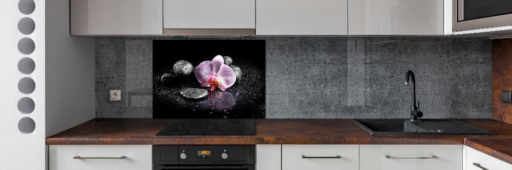 Cooker splashback Orchid