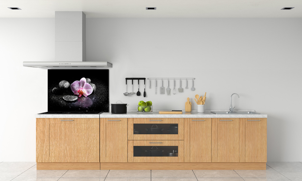 Cooker splashback Orchid