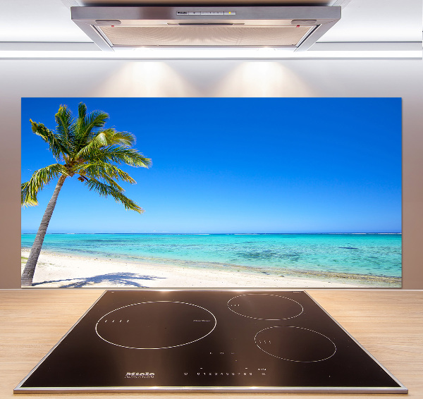 Kitchen wall panels Tropical beach