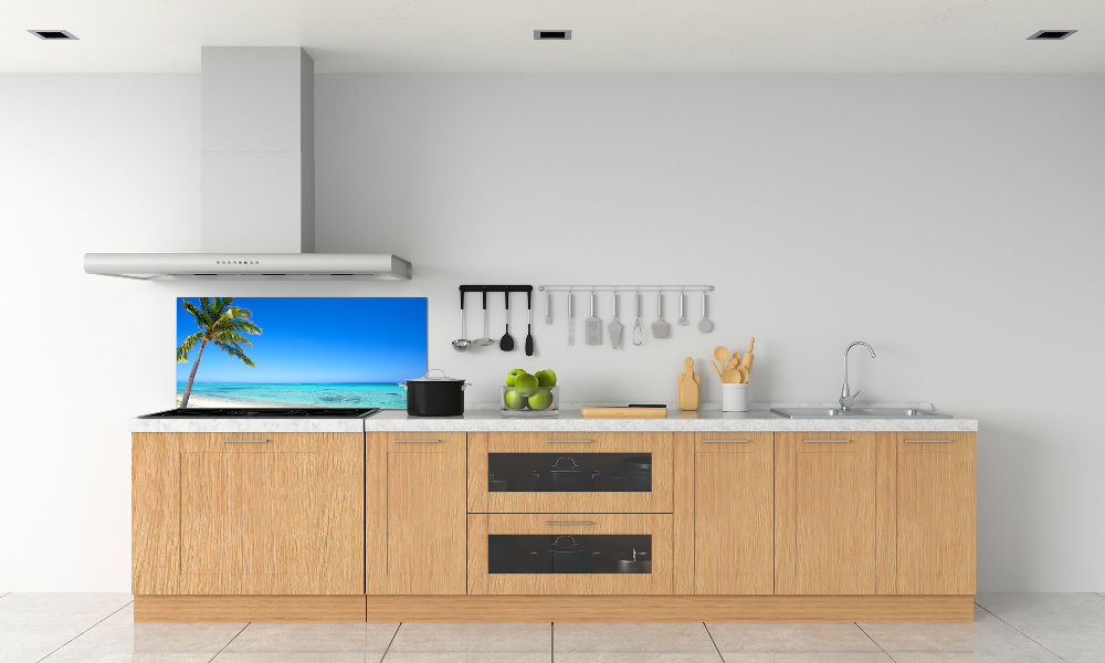 Kitchen wall panels Tropical beach