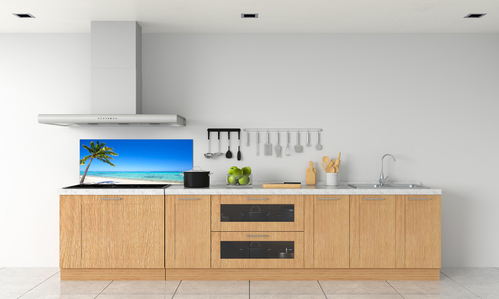 Kitchen wall panels Tropical beach