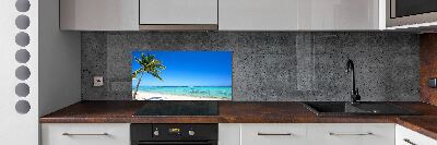 Kitchen wall panels Tropical beach