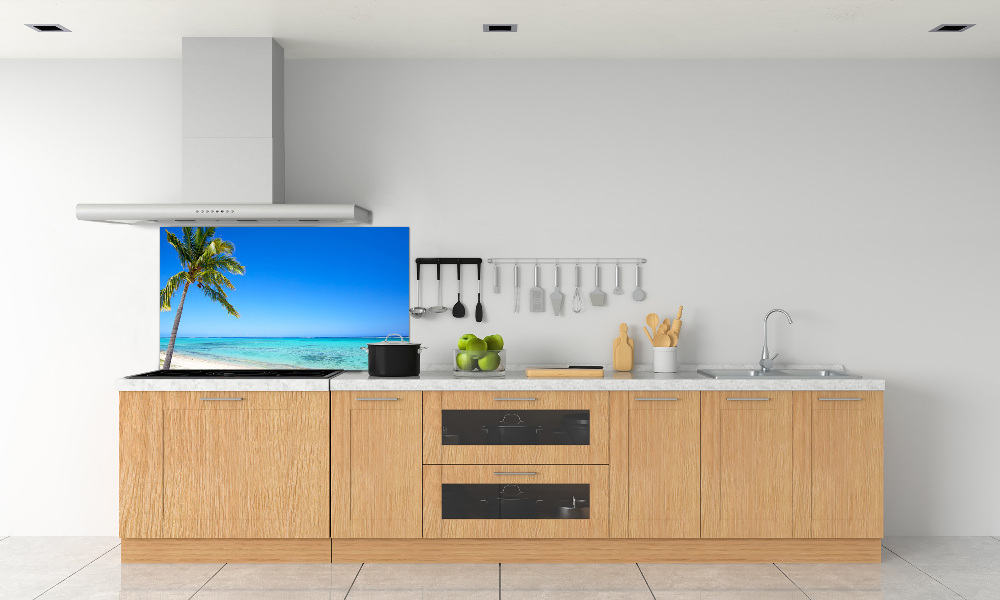 Kitchen wall panels Tropical beach