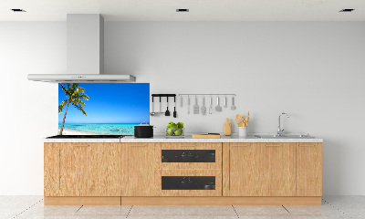 Kitchen wall panels Tropical beach