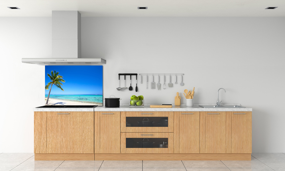 Kitchen wall panels Tropical beach