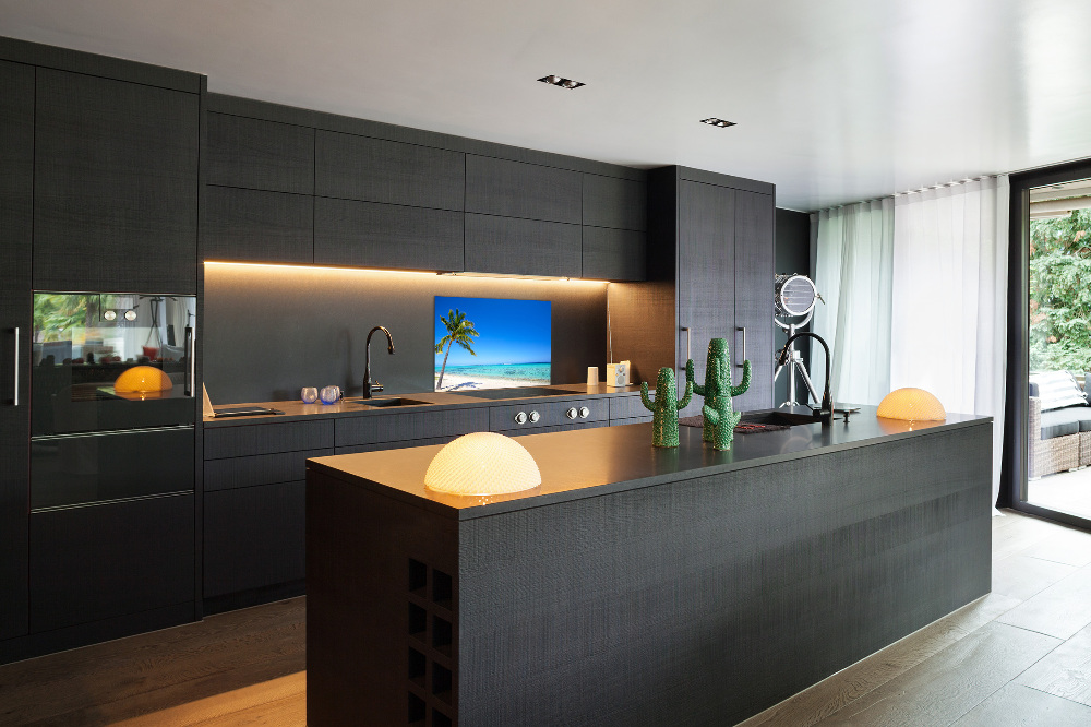 Kitchen wall panels Tropical beach