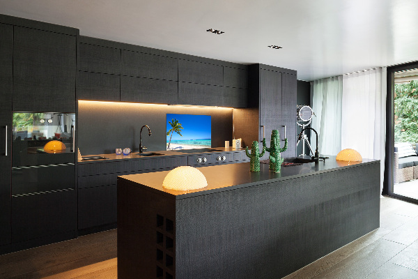 Kitchen wall panels Tropical beach