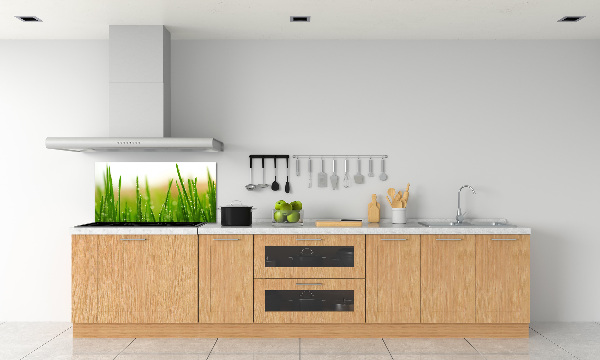 Cooker splashback Grass