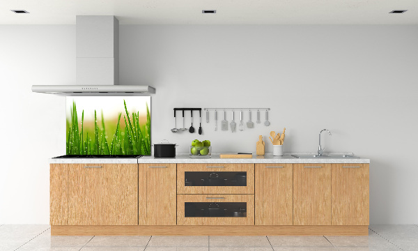 Cooker splashback Grass