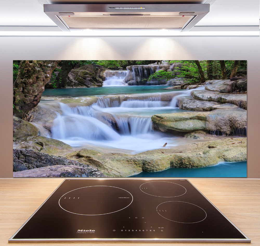 Kitchen splashback Cascade in the forest