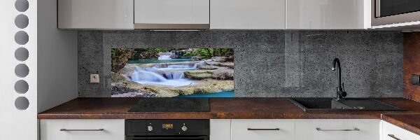 Kitchen splashback Cascade in the forest