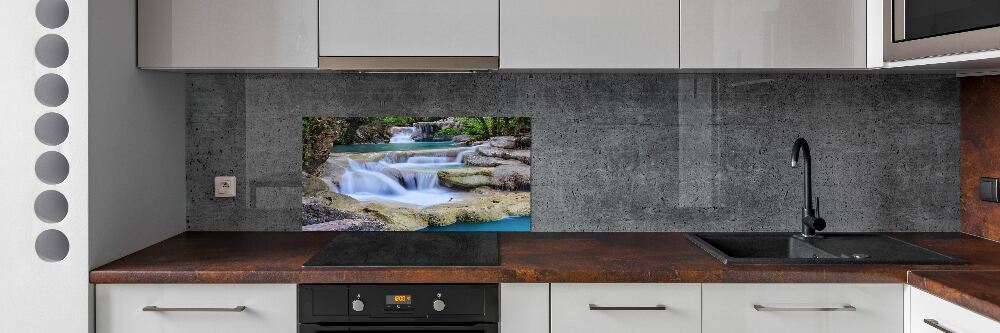 Kitchen splashback Cascade in the forest