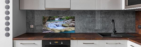 Kitchen splashback Cascade in the forest