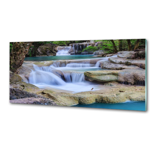 Kitchen splashback Cascade in the forest