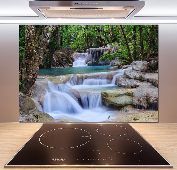 Kitchen splashback Cascade in the forest