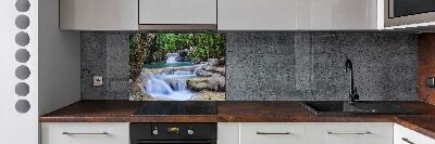 Kitchen splashback Cascade in the forest