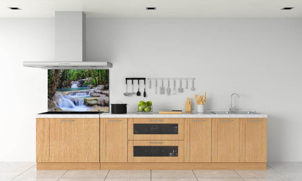 Kitchen splashback Cascade in the forest