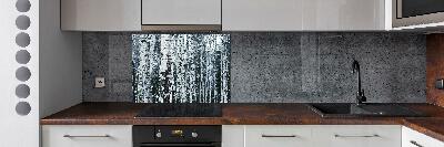 Cooker splashback Birch trees