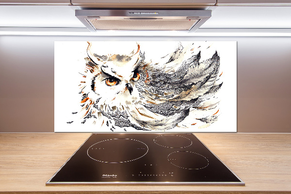 Splashback panel for kitchen Owl