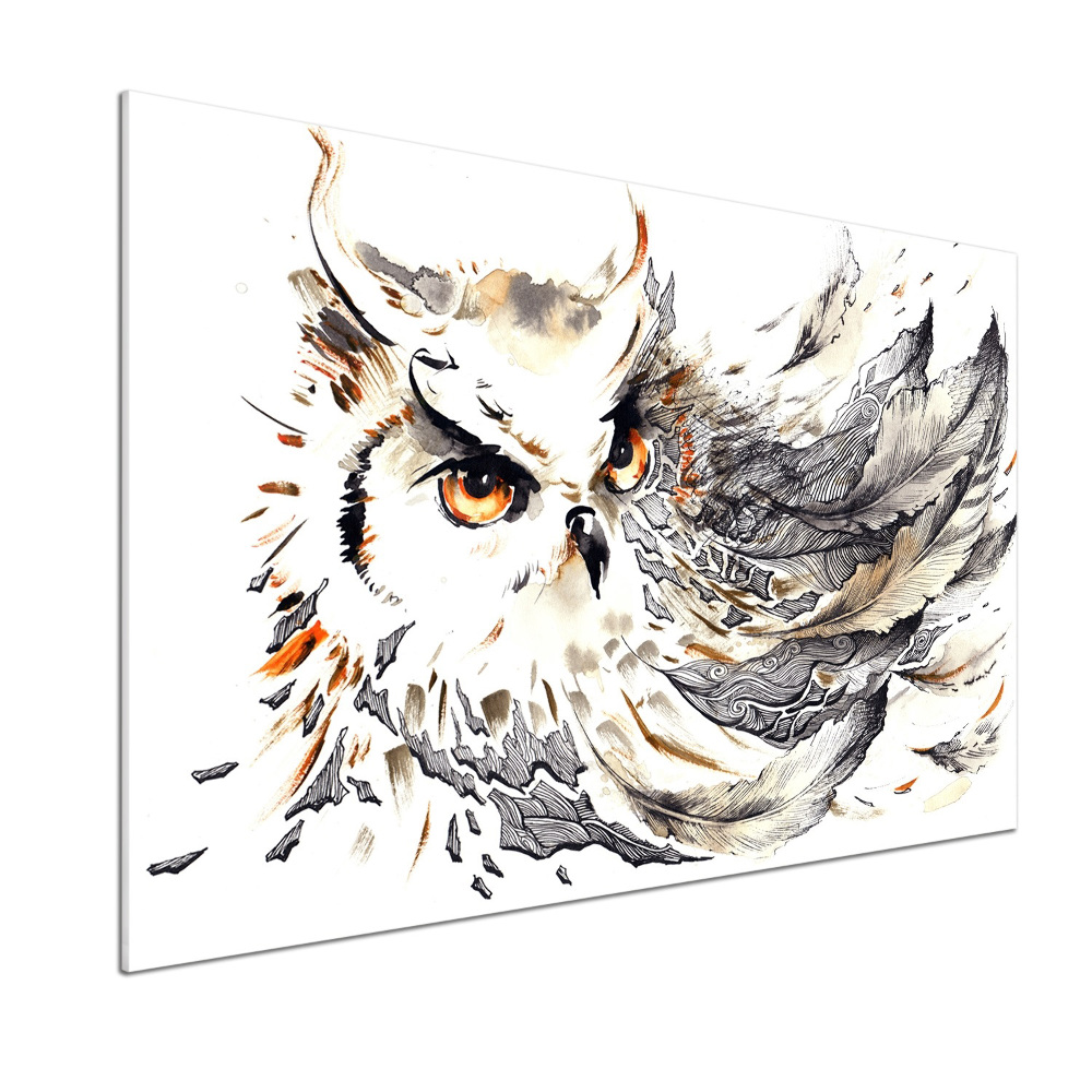 Splashback panel for kitchen Owl