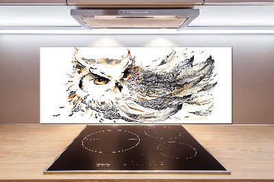 Splashback panel for kitchen Owl