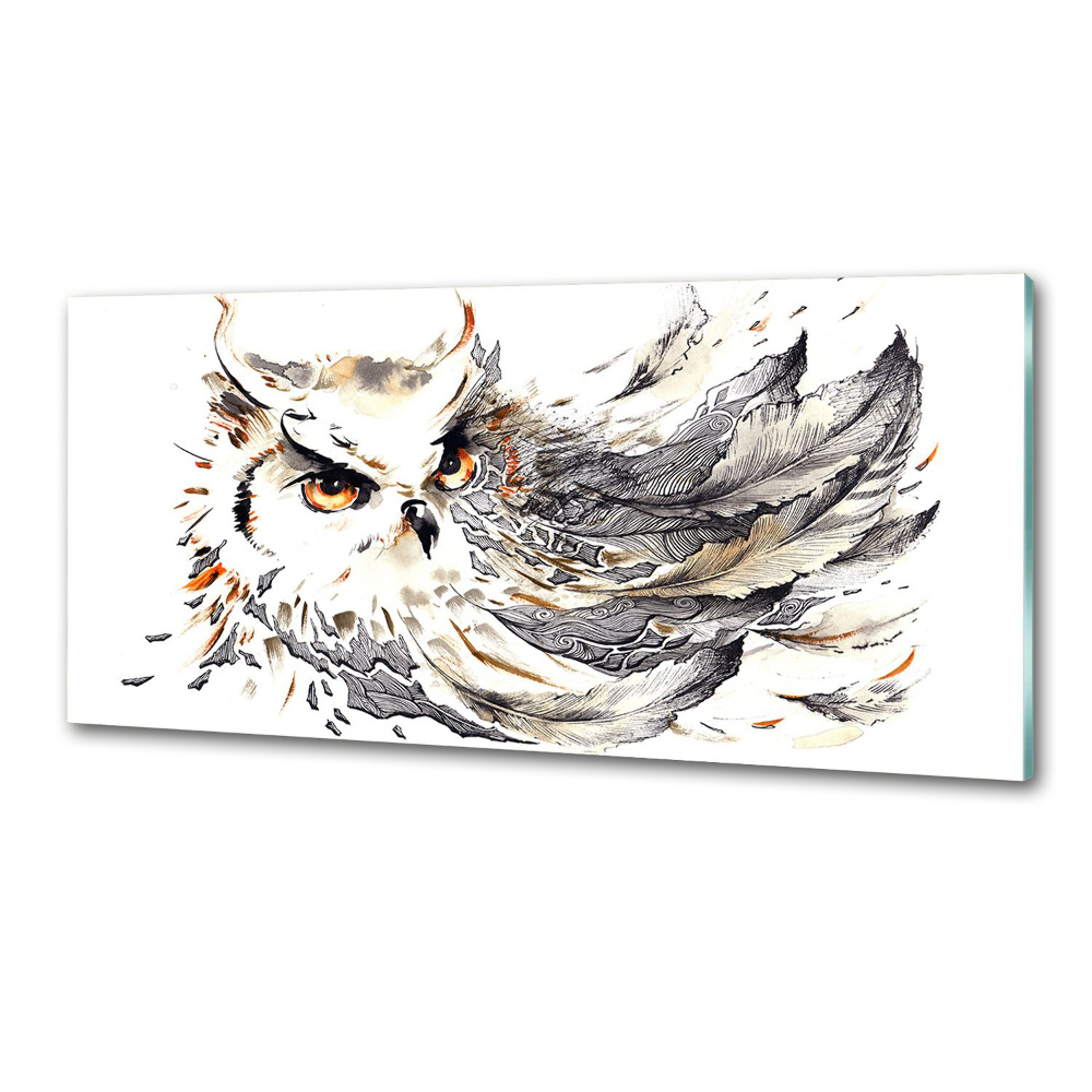 Splashback panel for kitchen Owl