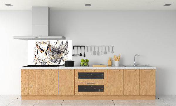 Splashback panel for kitchen Owl