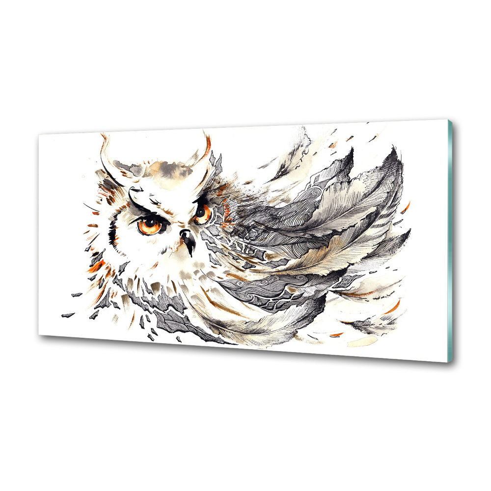 Splashback panel for kitchen Owl