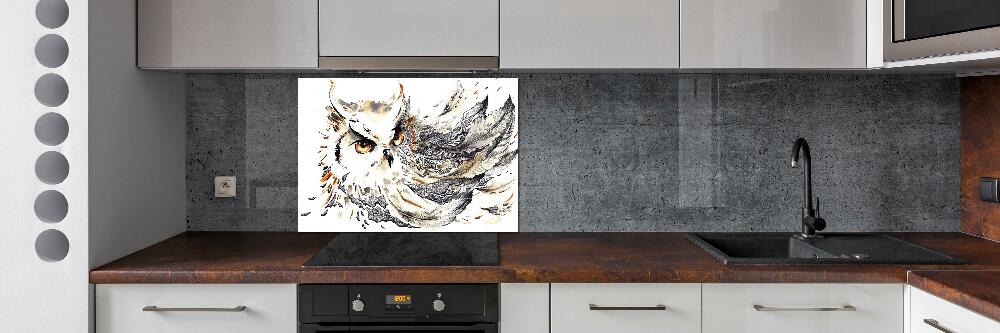 Splashback panel for kitchen Owl