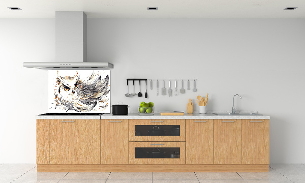 Splashback panel for kitchen Owl