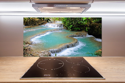 Cooker splashback Waterfall in the forest