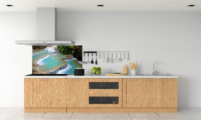 Cooker splashback Waterfall in the forest