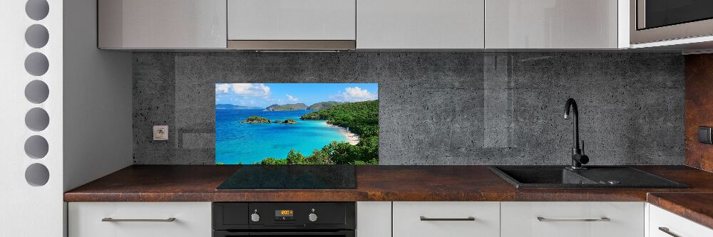 Cooker splashback Virgin Islands