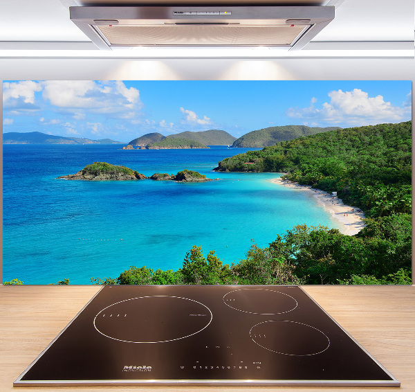 Cooker splashback Virgin Islands