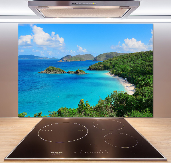 Cooker splashback Virgin Islands