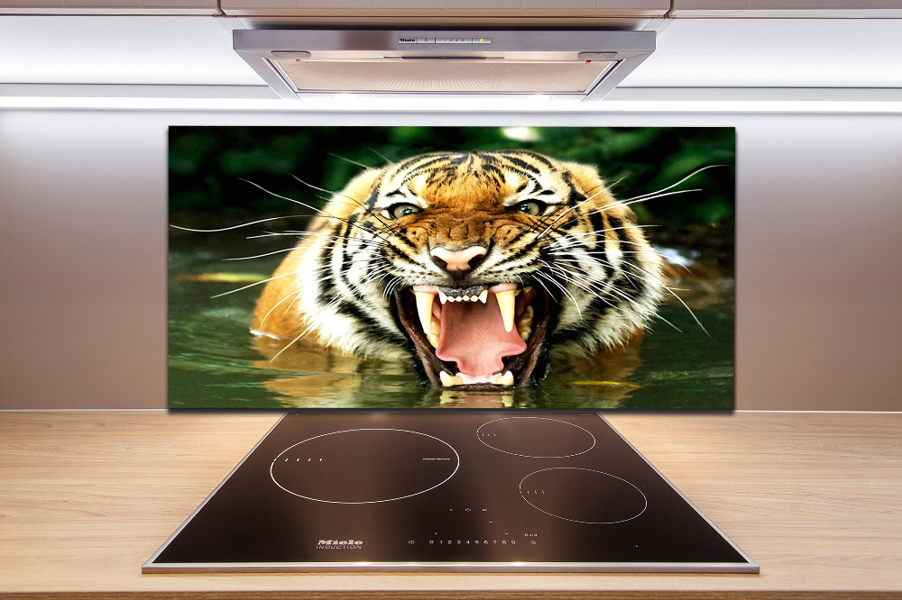 Kitchen wall panels Roaring tiger