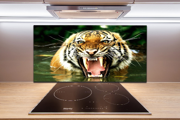 Kitchen wall panels Roaring tiger