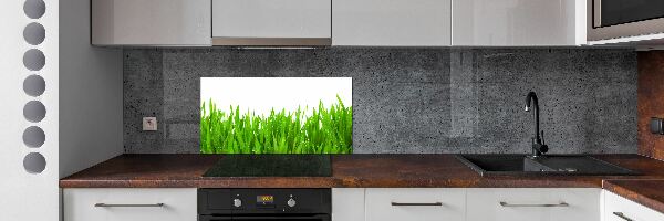 Cooker splashback Grass