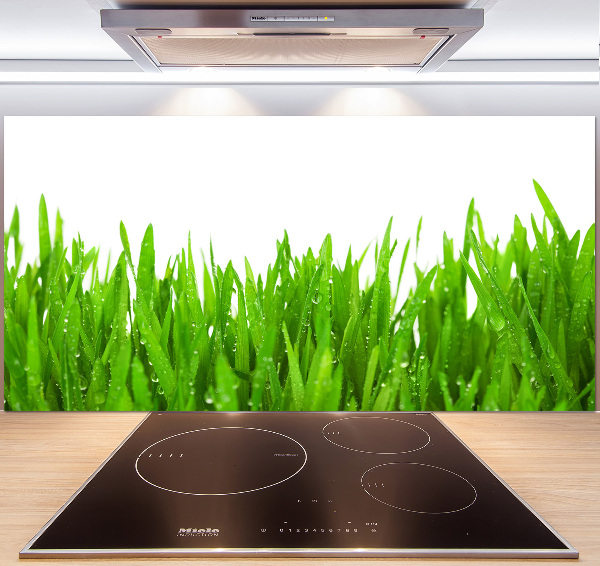 Cooker splashback Grass