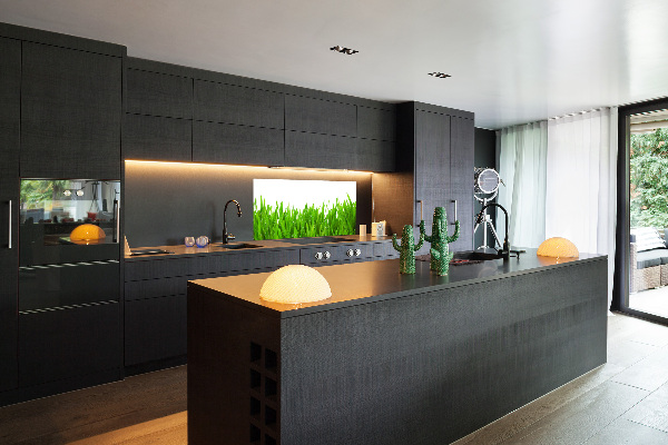 Cooker splashback Grass