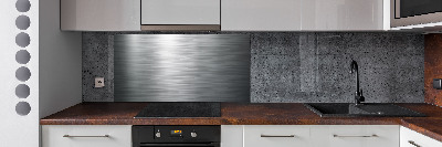 Cooker splashback Metal background