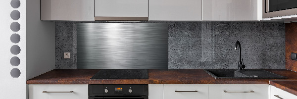 Cooker splashback Metal background