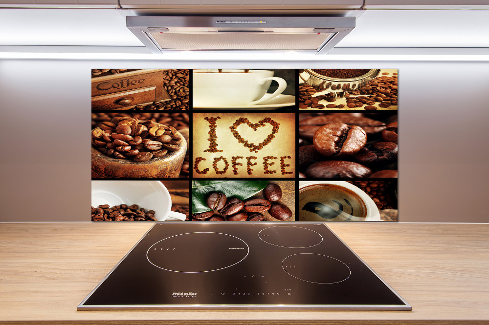 Cooker splashback Coffee collage