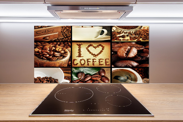 Cooker splashback Coffee collage